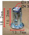 Крепежное изделие 12191 - 13.7 мм, Кузов (Бампера);Универсальное, Нет данных