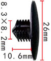 Крепежное изделие 23167 - 8.3х9.8, Кузов (Капот);Подкапотное пространство, MU001282 (MU-001282)