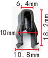 Крепежное изделие 23208 - 11.3 мм, Внутренняя отделка (Панель приборов)